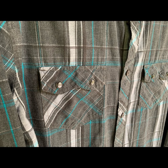 Helix Western Button Up Snap Pockets - Picture 2 of 3